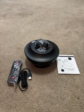Starry Night Galaxy Projector - Black